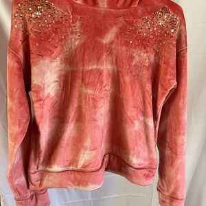 Embellished Tie-Dye Hoodie